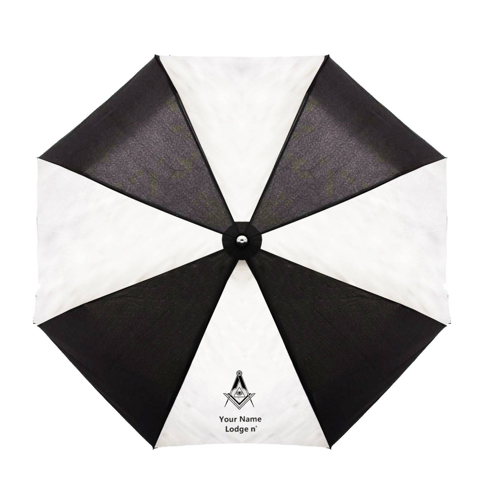Master Mason Blue Lodge Umbrella - Three Folding Windproof - Bricks Masons