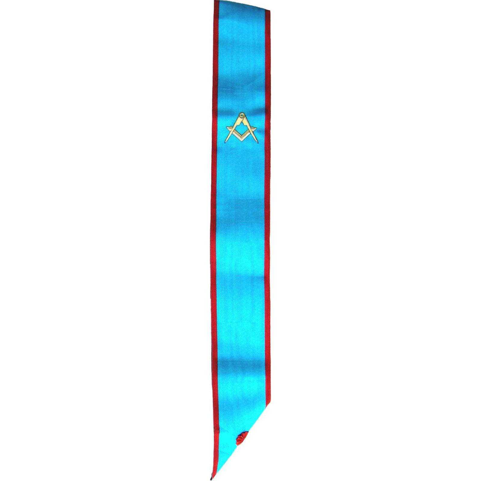 Master Mason Scottish Rite Sash - Turquoise Moire - Bricks Masons