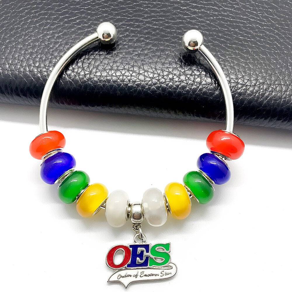 OES Bracelet - Handmade Colorful Beads - Bricks Masons
