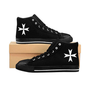 Order Of Malta Sneaker - High-top Black & White - Bricks Masons
