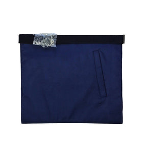 Past Master Blue Lodge Apron - Silk Threaded - Bricks Masons