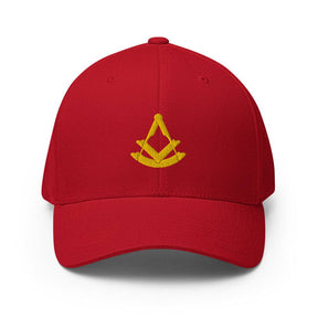 Past Master Blue Lodge Baseball Cap - Golden Embroidery - Bricks Masons