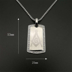 Master Mason Blue Lodge Necklace - Stainless Steel Gold&Silver