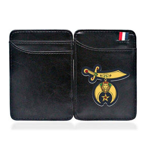 Shriners Wallet - Credit Card Holder (Black & Brown)