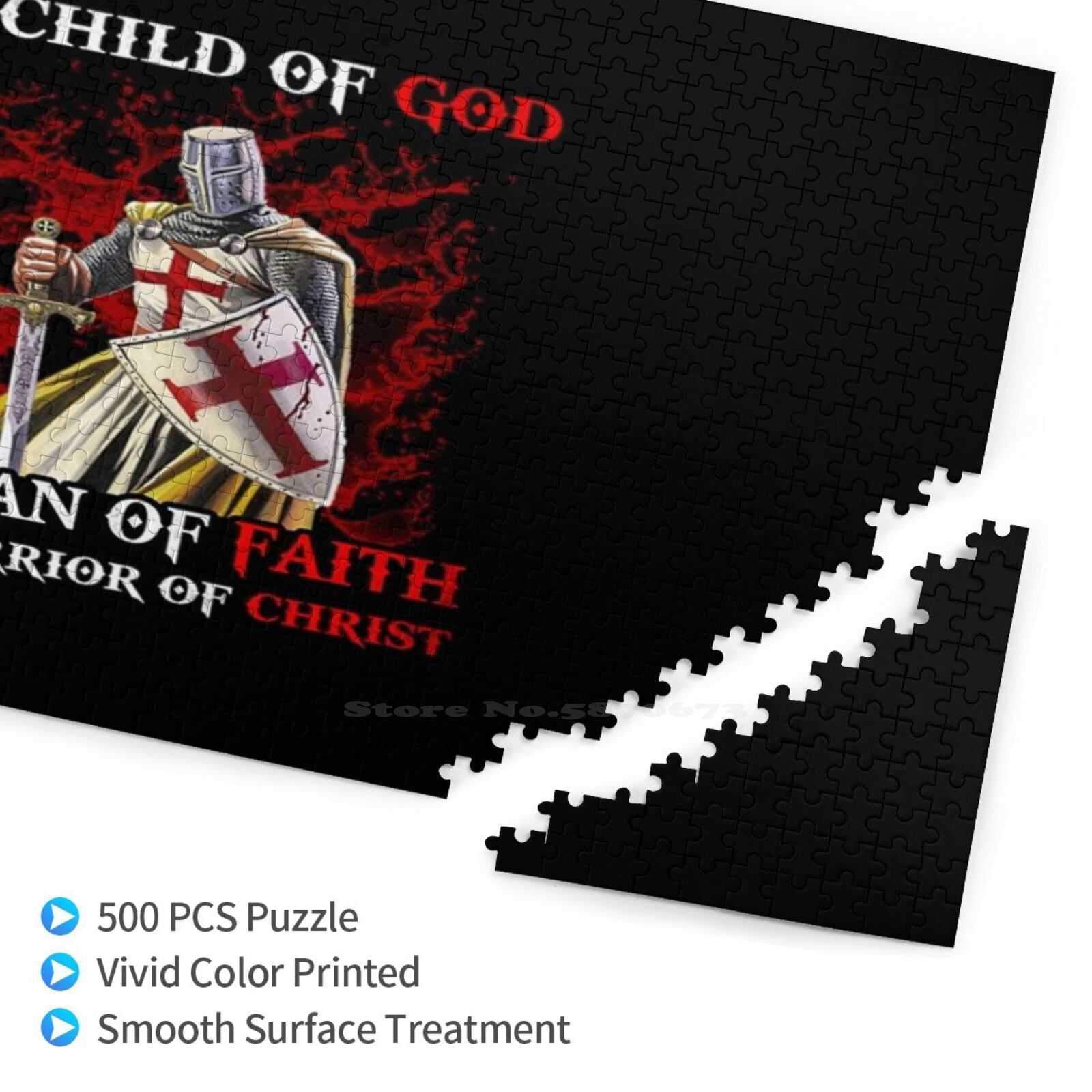 Knights Templar Commandery Puzzle - (A Child Of God A Man Of Faith) Jigsaw