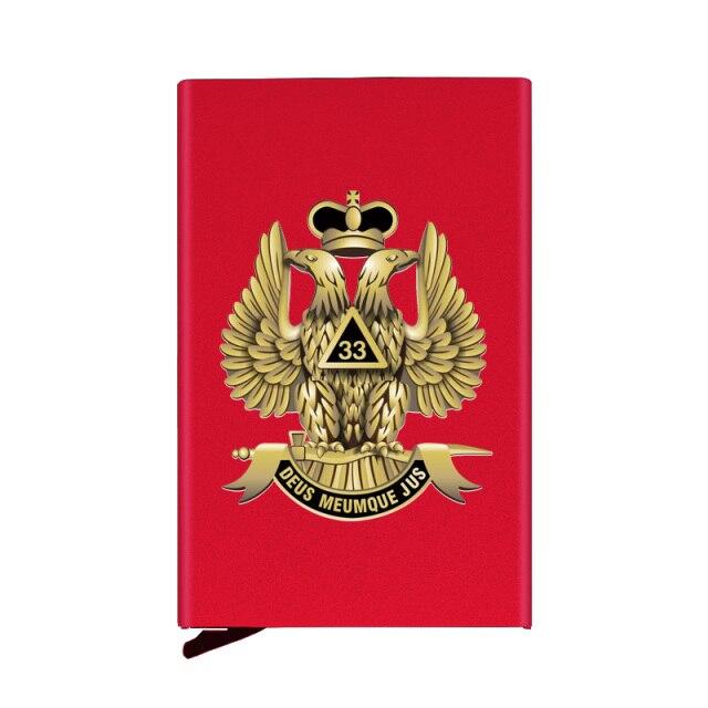 33rd Degree Scottish Rite Wallet - Automatic Pop-up Credit Card