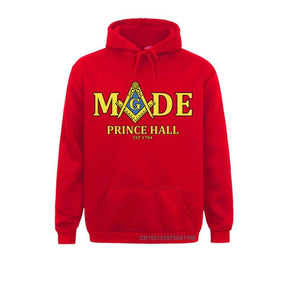 Master Mason Blue Lodge Hoodie - Made Mason Prince Hall Square and Compass G [Multiple Colors]