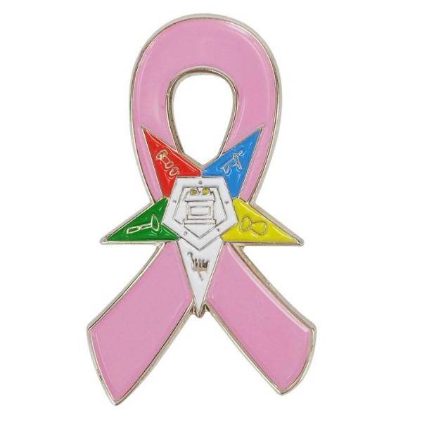 OES Lapel Pin - Breast Cancer Awareness