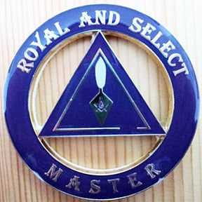 Royal & Select Masters English Regulation Car Emblem - 3 inch Medallion - Bricks Masons