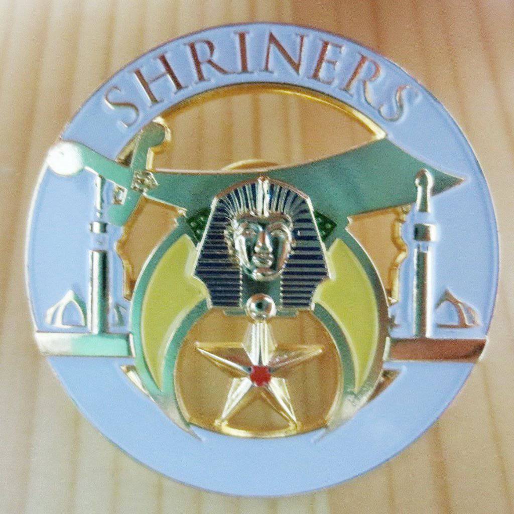 Shriners Lapel Pin - White