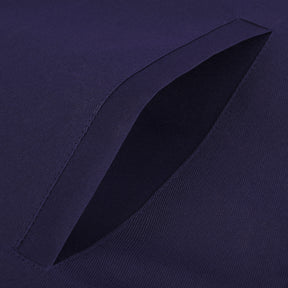 Senior Deacon Blue Lodge Officer Apron - Kenton Lodge Navy Velvet With Silver Embroidery Thread - Bricks Masons