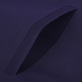 Senior Steward Blue Lodge Officer Apron - Navy Velvet With Silver Embroidery Thread - Bricks Masons