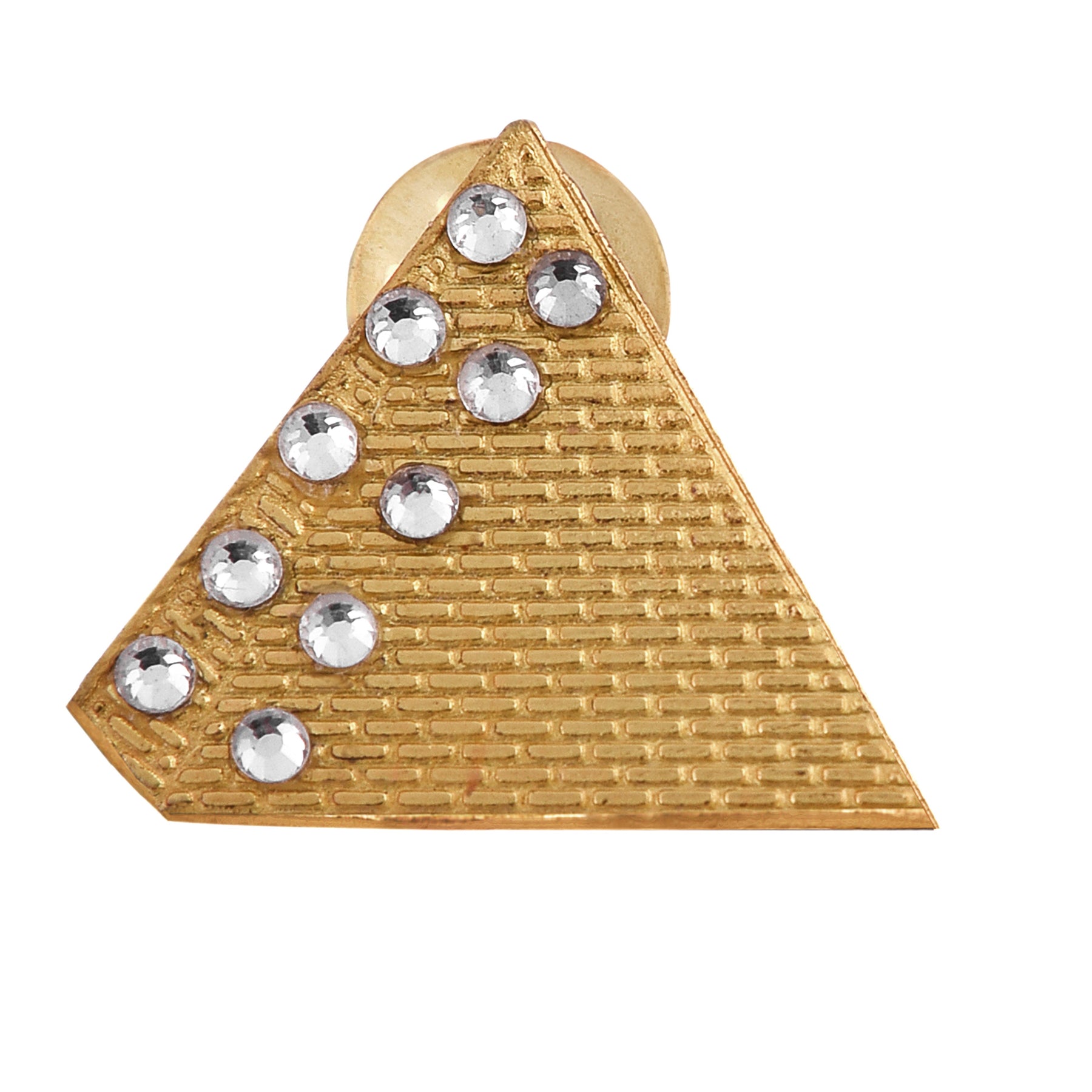 Masonic Lapel Pin - Gold Plated Pyramid - Bricks Masons