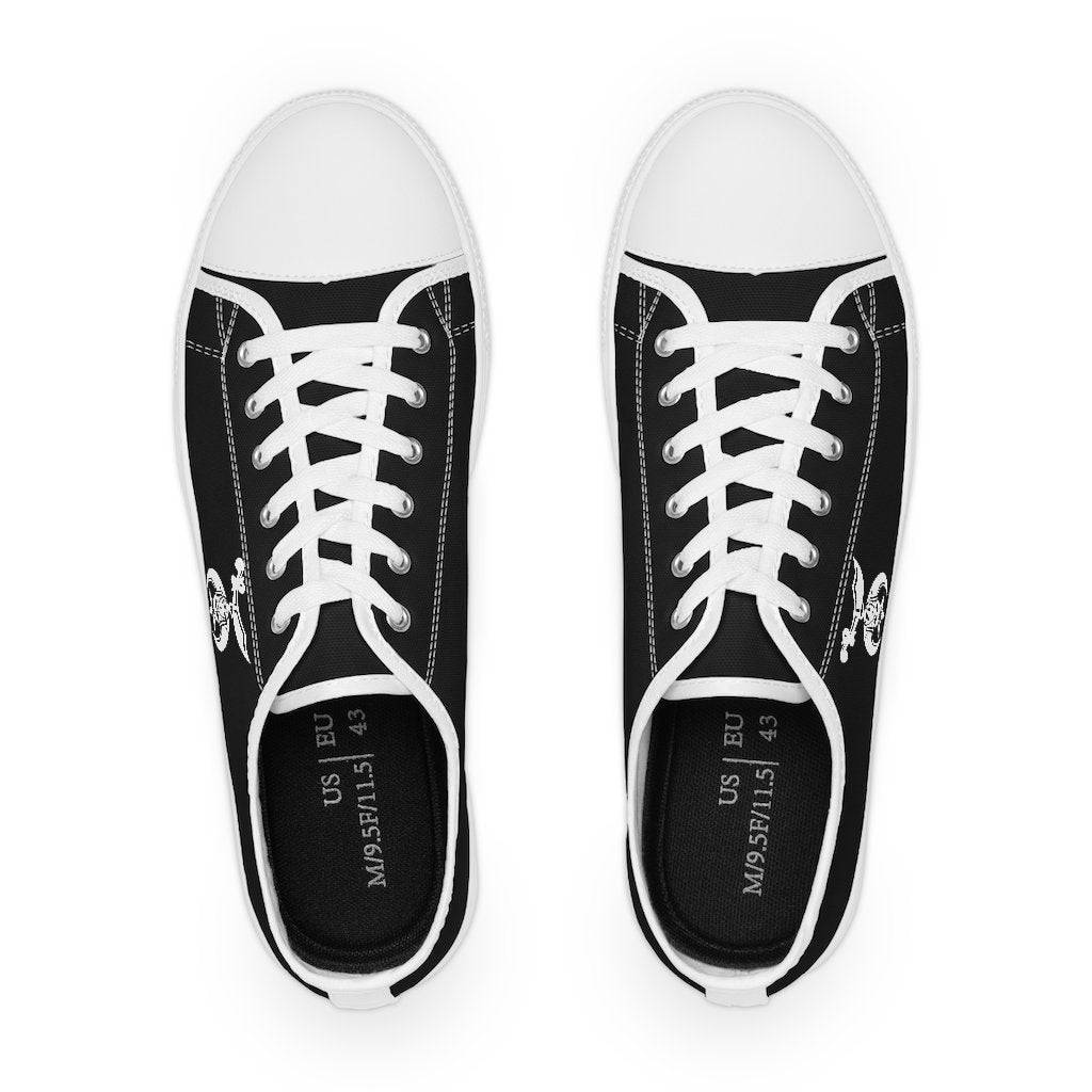 Shriners Sneaker - Low Top Black & White - Bricks Masons