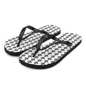 Master Mason Blue Lodge Flip-Flops - Black and White - Bricks Masons