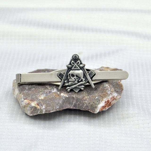 Widows Sons Tie Bar - (Silver & Gold) - Bricks Masons