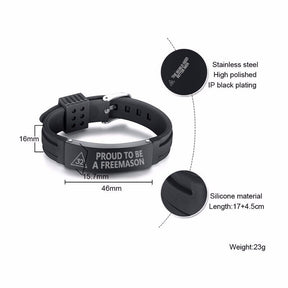 32nd Degree Scottish Rite Bracelet - Silicone - Bricks Masons