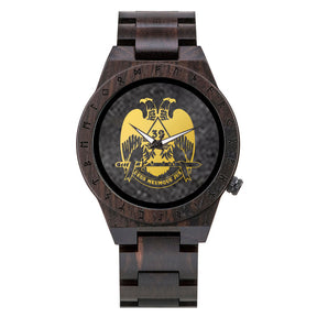 32nd Degree Scottish Rite Wristwatch - Wings Down Various Colors - Bricks Masons