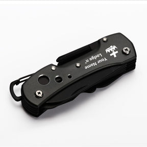 Knights Templar Commandery Pocket Knife - Multifunctional - Bricks Masons