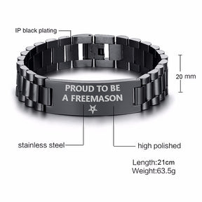 OES Bracelet - Stainless Steel - Bricks Masons