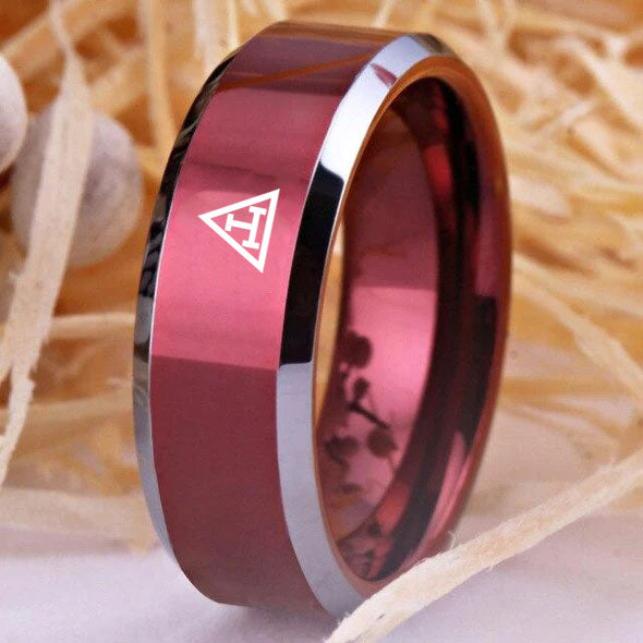 Royal Arch Chapter Ring - Red Color - Bricks Masons