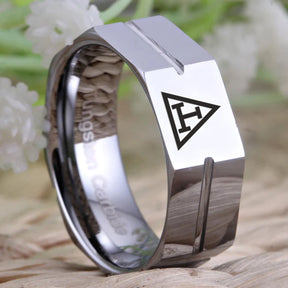 Royal Arch Chapter Ring - Tungsten Carbide - Bricks Masons