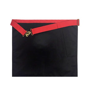 Scribe Royal Arch Chapter Apron - Red Machine Embroidery - Bricks Masons