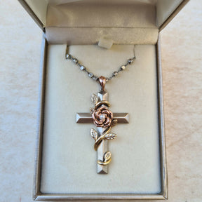 18th Degree Rose Cross Masonic Necklace - 9K Gold - Bricks Masons