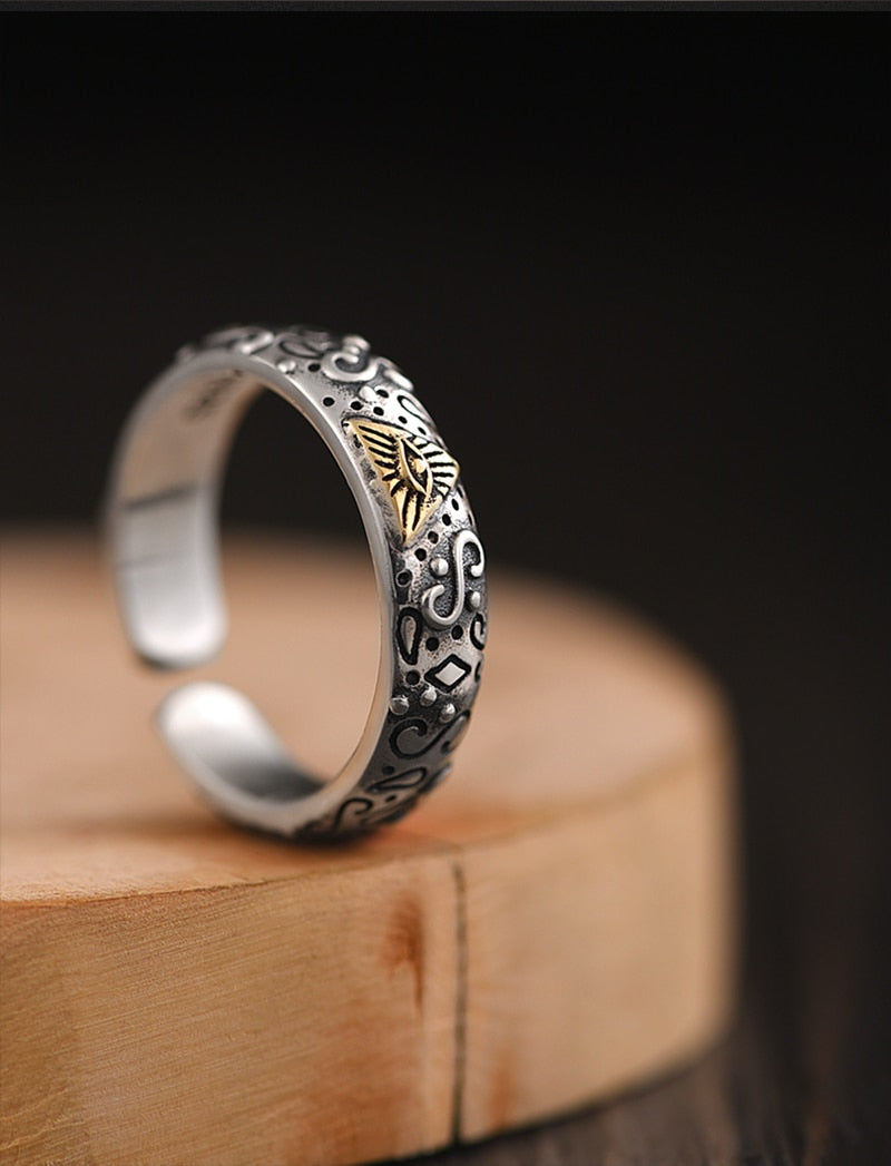Eye Of Providence Ring - Adjustable 925 Sterling Silver - Bricks Masons