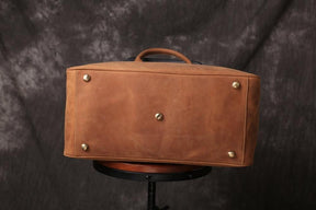 Grand Master Blue Lodge Travel Bag - (Dark Brown/Camel) - Bricks Masons