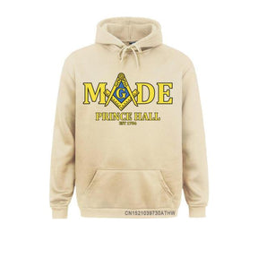 Master Mason Blue Lodge Hoodie - Made Mason Prince Hall Square and Compass G [Multiple Colors] - Bricks Masons