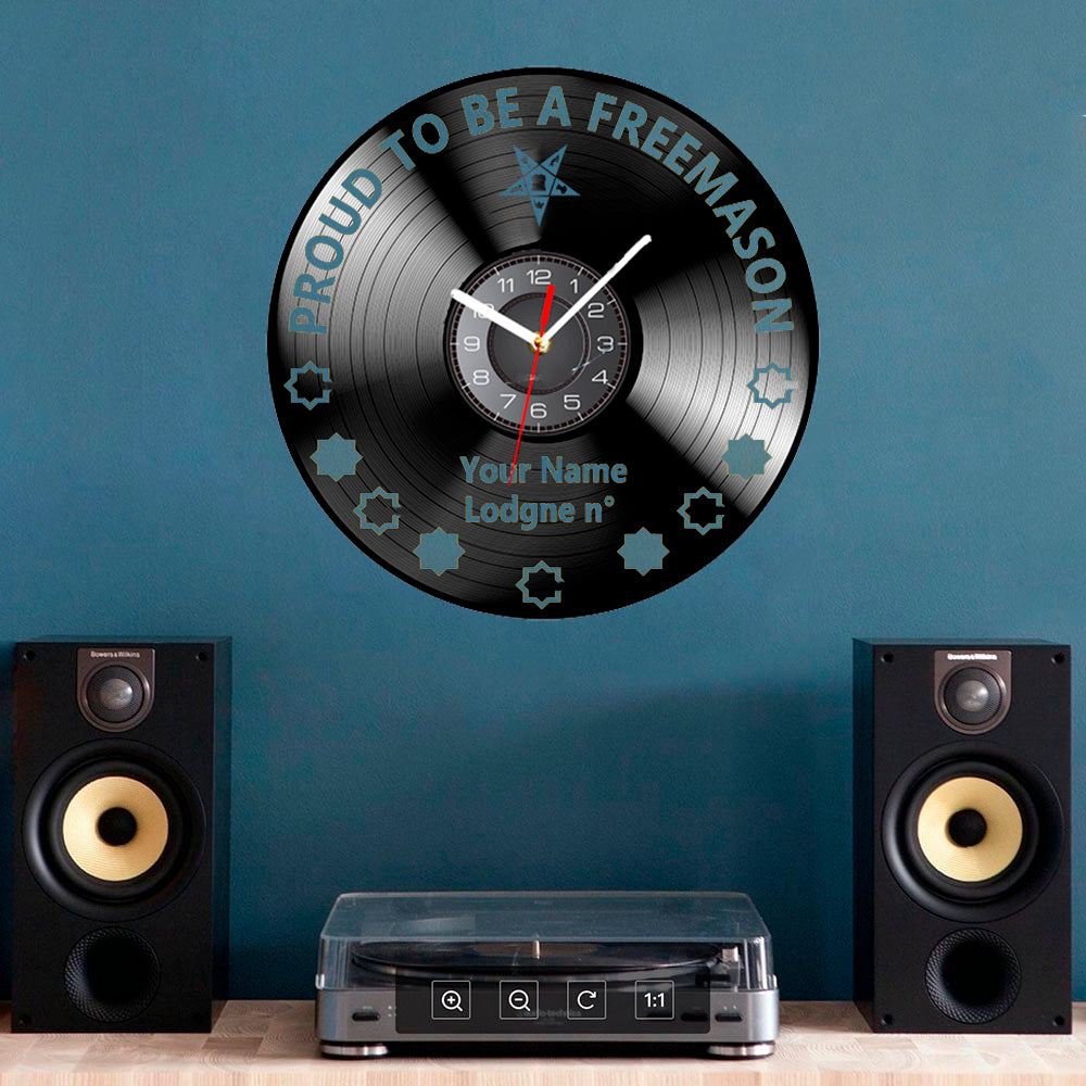 OES Clock - Vinyl Record - Bricks Masons