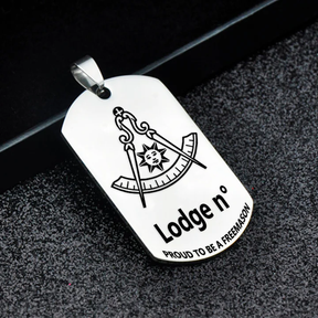 Past Master Blue Lodge California Regulation Necklace - (Various Colors) - Bricks Masons
