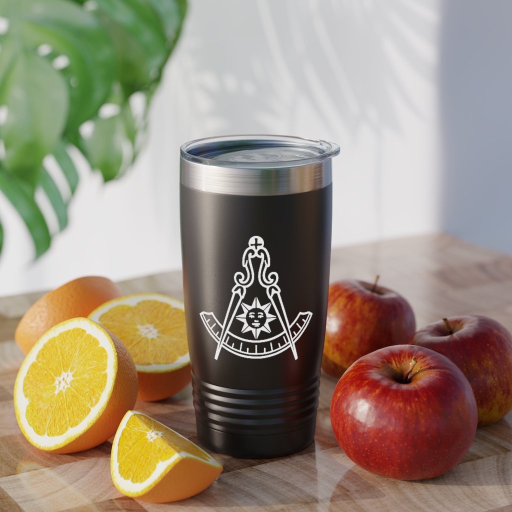 Past Master Blue Lodge California Regulation Ringneck Tumbler - 20oz Various Colors - Bricks Masons