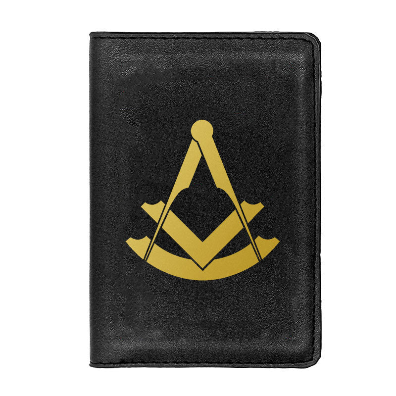 Past Master Blue Lodge Wallet - Black & Brown - Bricks Masons