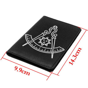 Past Master Blue Lodge California Regulation Wallet - Black & Brown - Bricks Masons