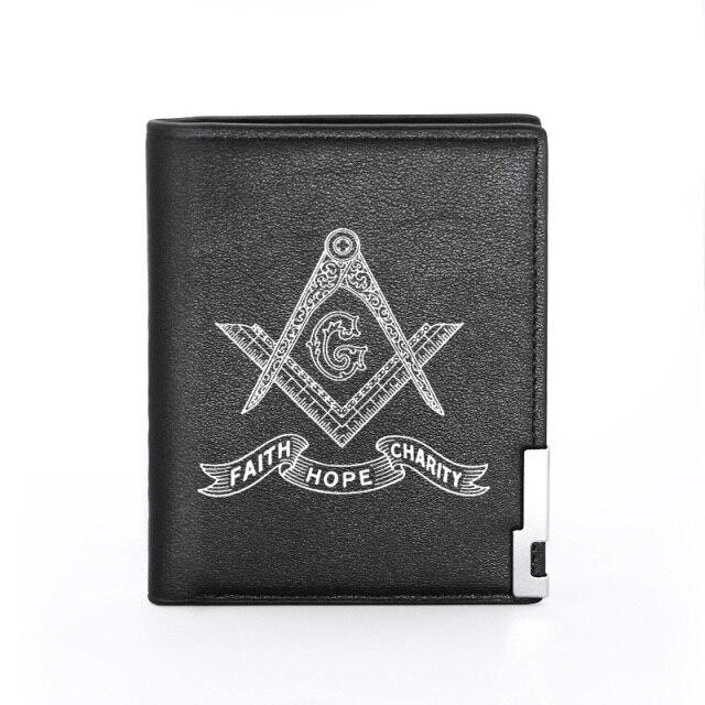 Master Mason Blue Lodge Wallet - With Credit Card Holder - Bricks Masons