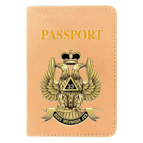 33rd Degree Scottish Rite Wallet - Passport & Credit Card Holder - Bricks Masons