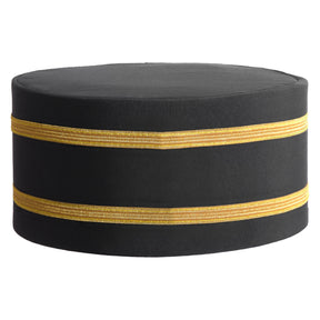 Royal Arch Chapter Crown Cap - Red Triple Tau With Gold Braids - Bricks Masons