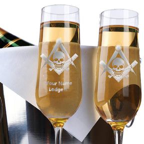Widows Sons Champagne Flute - 2 Pieces Set - Bricks Masons