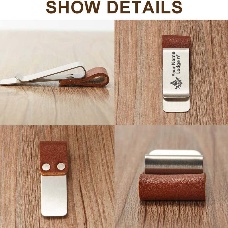 Widows Sons Pen Holder - Black & Brown Leather - Bricks Masons